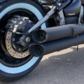 Kawasaki VN 900 schräge Auspuffkürzung gleich lang